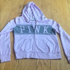 PINK ladies zip up sweater